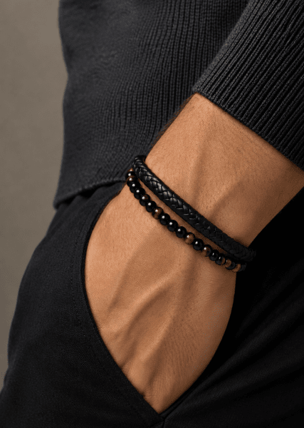 Læderarmbånd Titan Knot