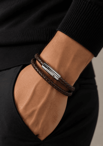 Læderarmbånd Titan Knot