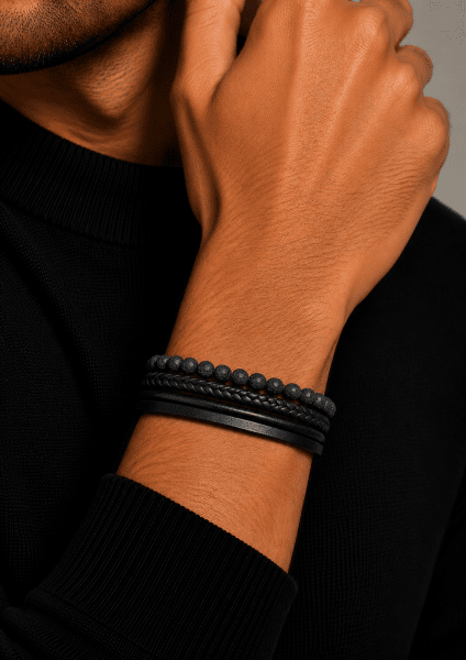 Læderarmbånd Titan Tapestry