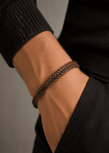 Læderarmbånd Titan Tapestry