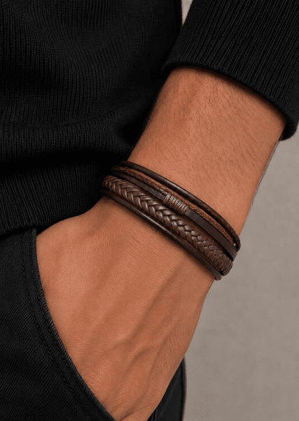 Læderarmbånd Valor Strand