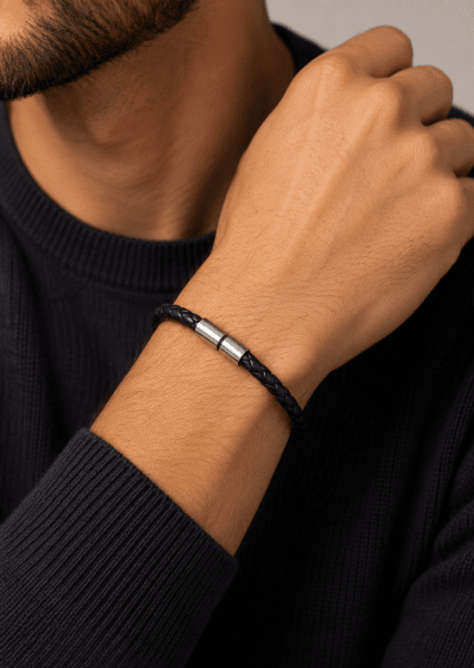Læderarmbånd Valor Strand