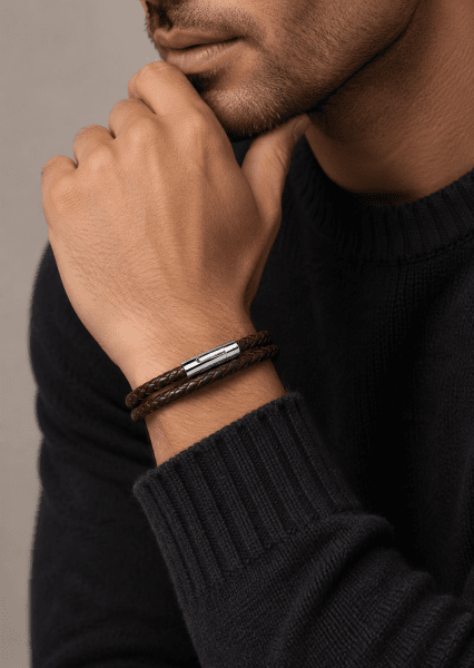 Læderarmbånd Vanguard Twist