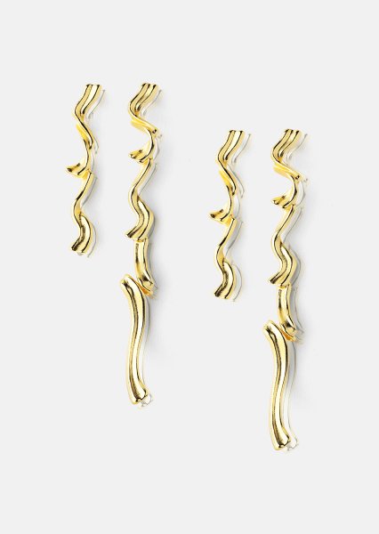 Ørering Flow- 18k Forgyldt