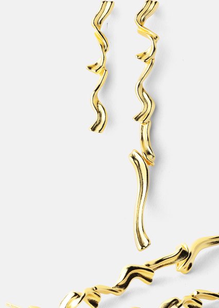 Ørering Flow- 18k Forgyldt