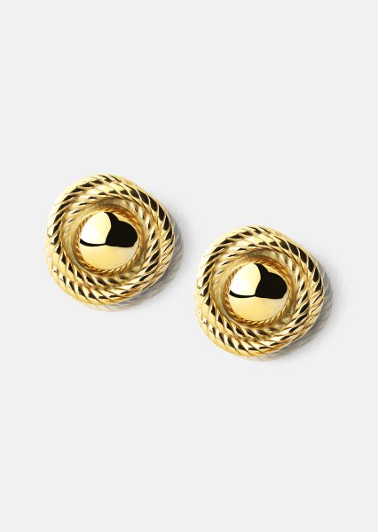 Ørering Regal Twist - 18k Forgyldt