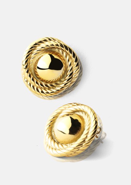 Ørering Regal Twist - 18k Forgyldt