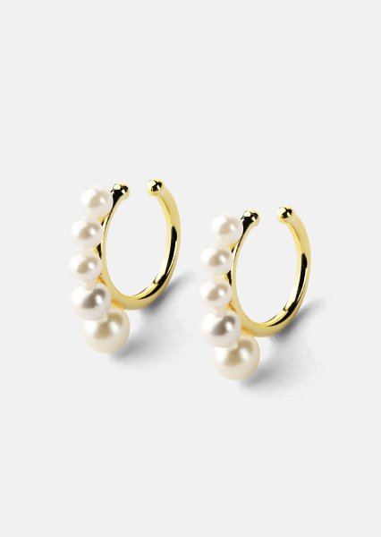 Perlina Ørering - 18k Guldbelagt