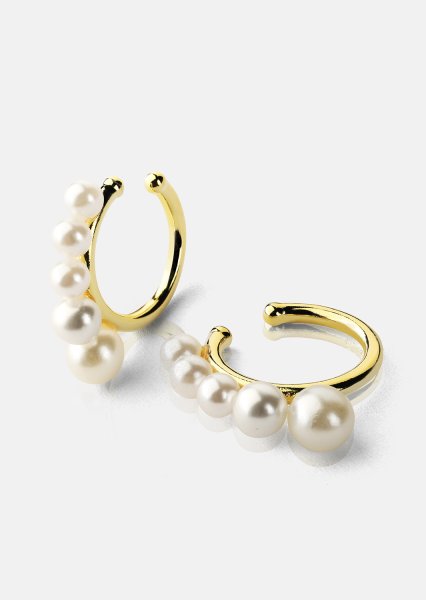 Perlina Ørering - 18k Guldbelagt
