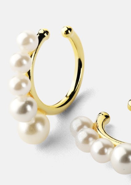 Perlina Ørering - 18k Guldbelagt