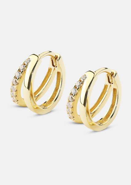 Ørering Aurora Curve - 18k Forgyldt
