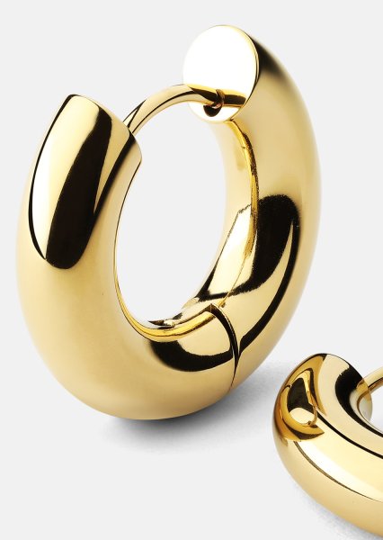 Øreringe Bold Glow – 18k Forgyldte