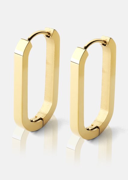 Ørering Edge Hoops - 18k Gold Plated