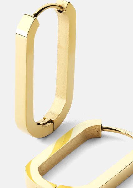 Ørering Edge Hoops - 18k Gold Plated
