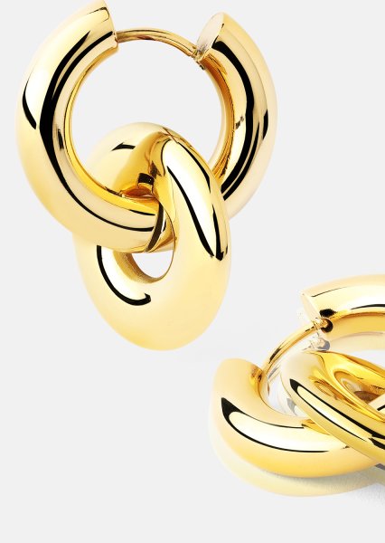 Øreringe Chunky Link – 18k Forgyldte