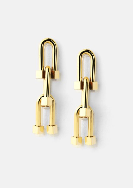 Øreringe Link Luxe – 18k Forgyldte