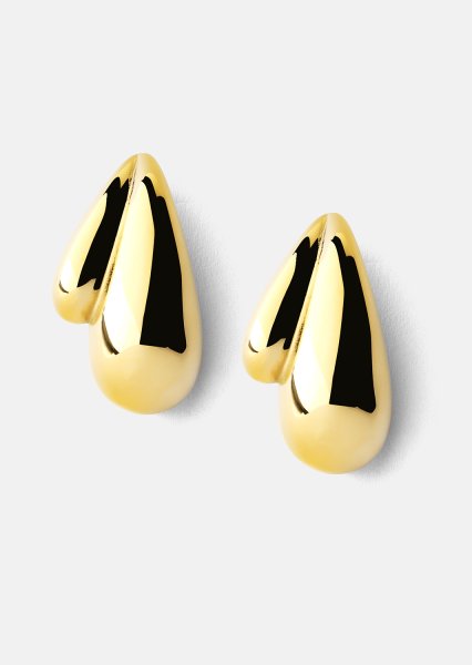 Øreringe Gilded Drop – 18k Forgyldte