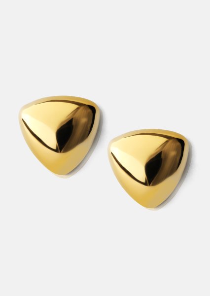 Øreringe Bold Curve – 18k Forgyldte