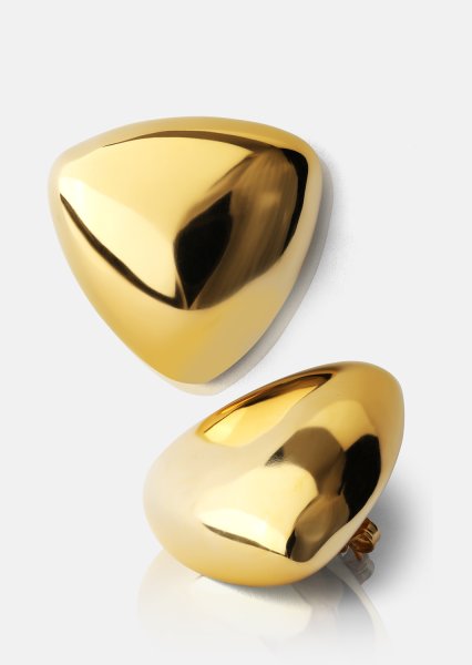 Øreringe Bold Curve – 18k Forgyldte