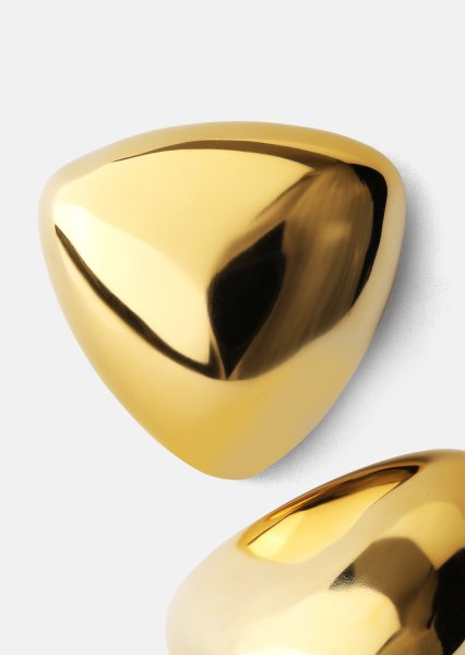 Øreringe Bold Curve – 18k Forgyldte