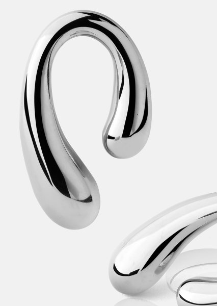 Øreringe Sculpture – Forsølvede