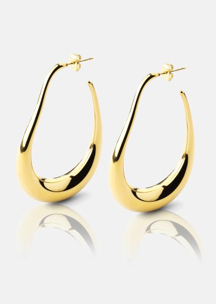 Øreringe Tear of Gold - 18k Forgyldte