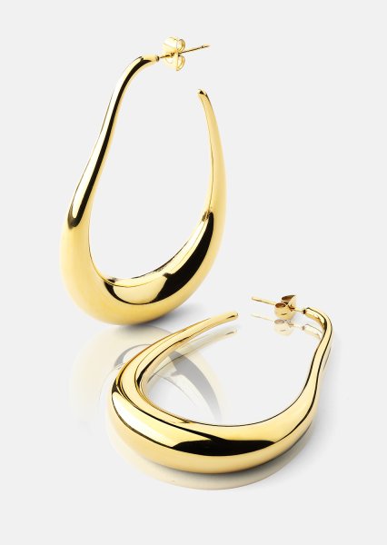 Øreringe Tear of Gold - 18k Forgyldte