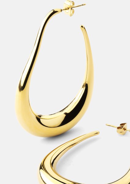 Øreringe Tear of Gold - 18k Forgyldte