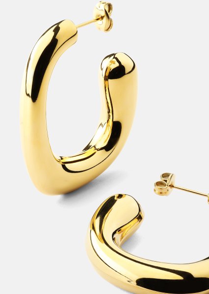 Ørering Elegant Curve - 18k Forgyldt