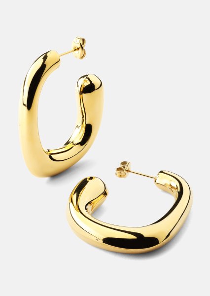 Ørering Elegant Curve - 18k Forgyldt