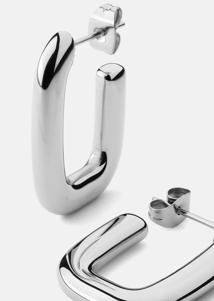 Ørering Chunky Rectangle - Steel
