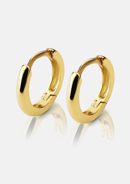 Øreringe Mini Hoops - 18k Forgyldte