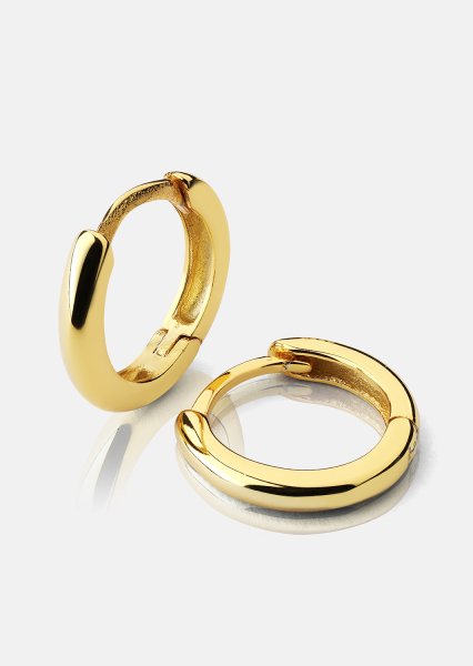 Øreringe Mini Hoops - 18k Forgyldte