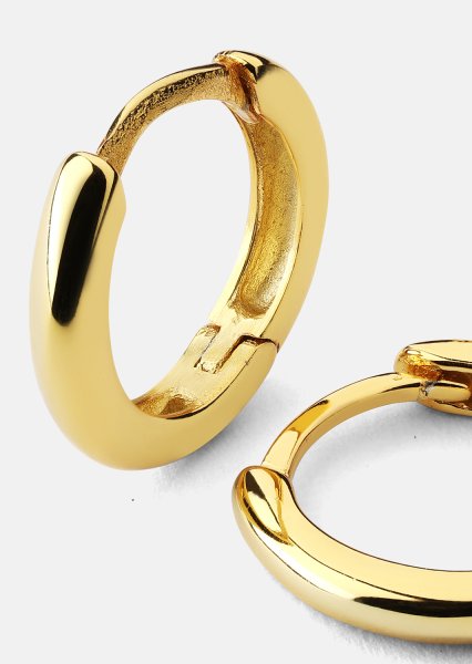 Øreringe Mini Hoops - 18k Forgyldte