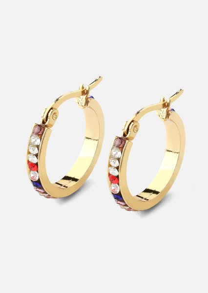 Ørering ColorWhirl - 18k Gold Plated