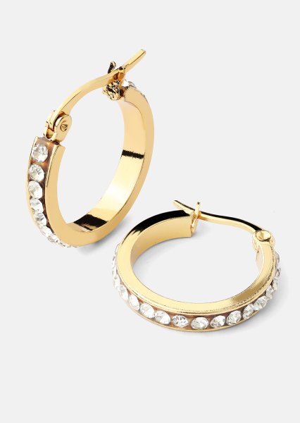 Ørering CrystalGlow - 18k Forgyldt