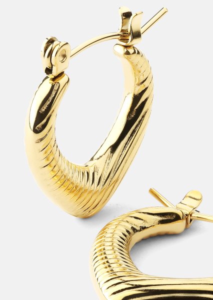 Øreringe Elegans – 18k Forgyldte
