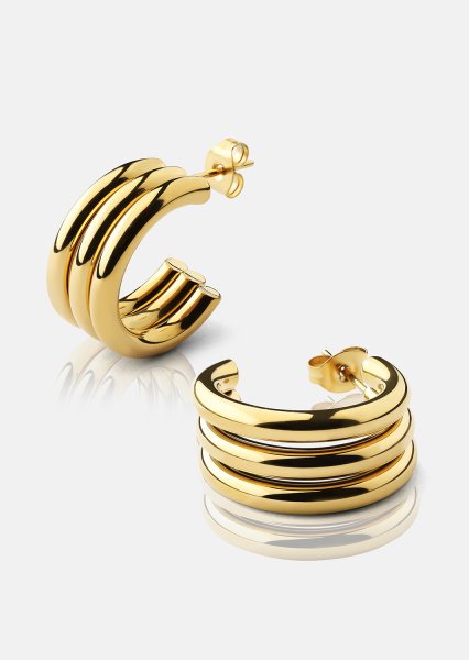 Riflia Ørering - 18k Forgyldt