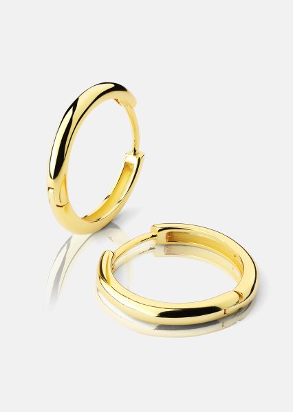 Ørering Shine Hoops - 18k Forgyldt