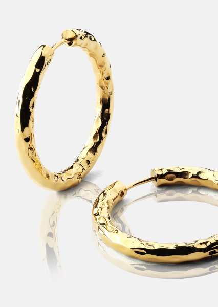 Ørering Everyday Hoops - 18k Forgyldt