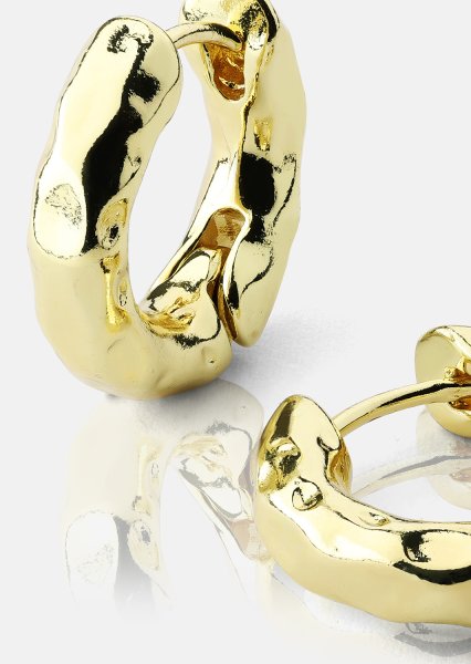 Ørering Luxe Ripple Hoops - 18k Forgyldt
