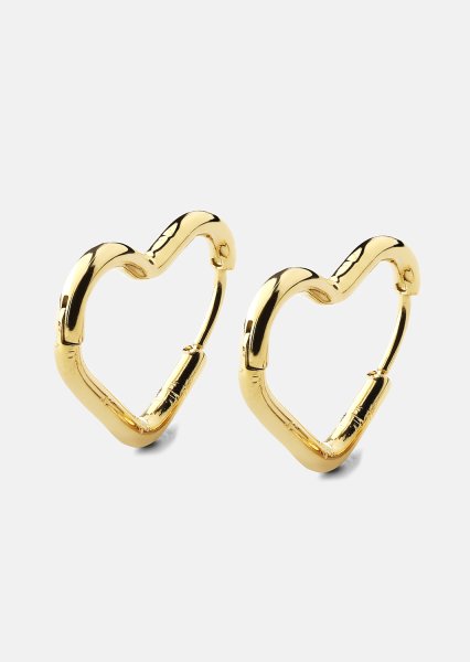 Ørering Heart's Embrace - 18k Forgyldt