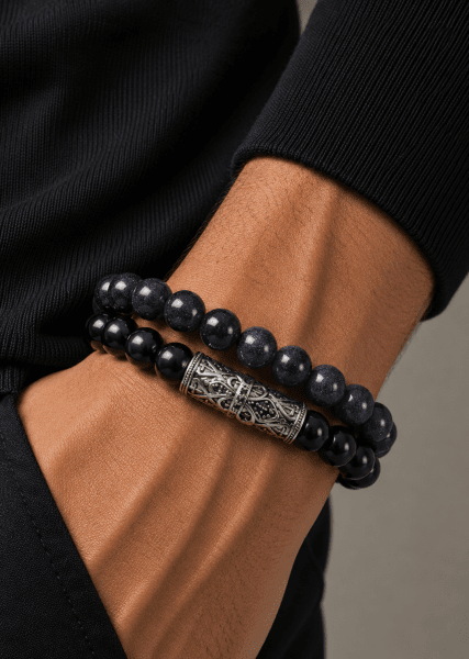 Perlearmbånd Midnight Nexus