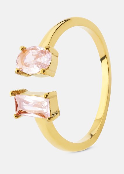 Ring Rosé Duo - 18k Forgyldt