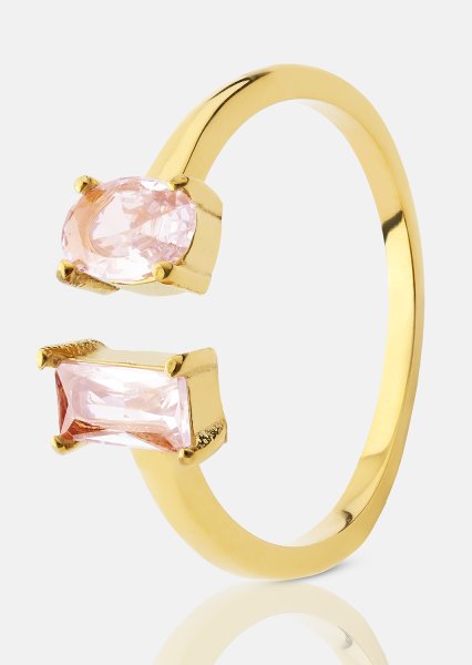 Ring Rosé Duo - 18k Forgyldt
