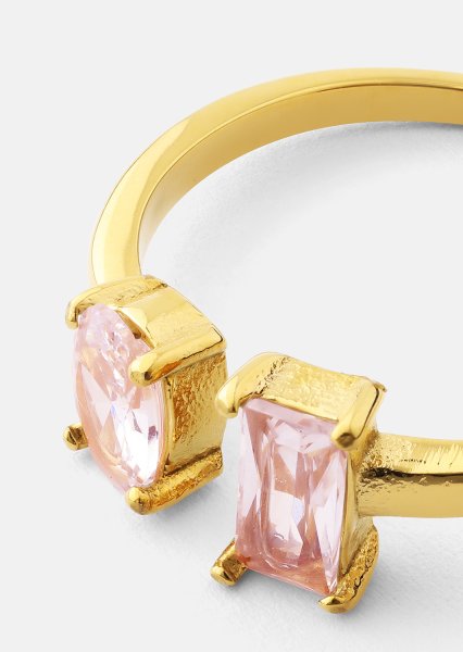 Ring Rosé Duo - 18k Forgyldt
