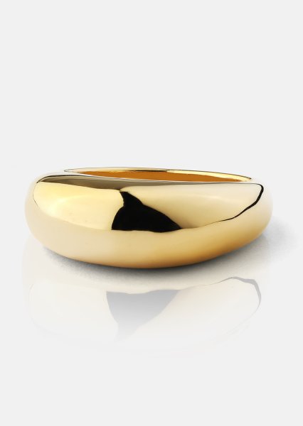 Golden Bold Ring - 18K Forgyldt
