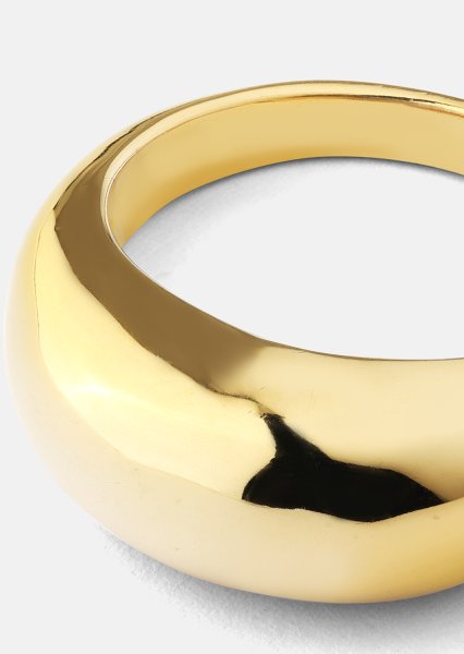 Golden Bold Ring - 18K Forgyldt