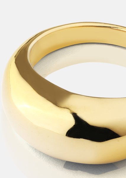 Golden Bold Ring - 18K Forgyldt