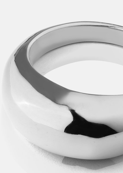 Golden Bold Ring - Forsølvet